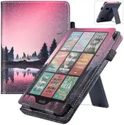 Jarttarn Case Compatible with 7'' Kindle Paperwhite 12th Generation 2024,Stand Lightweight Leather Cover with Auto Sleep/Wake Function, Hand Strap and Card Slot (YM)