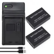 2x LP-E17 Battery +USB Charger Für Canon EOS 77D 750D Kiss X8i Rebel T6i T7i T6s