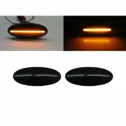 CUBE Z12 MK3 09-14 5D LED Dynamic Turn signal Side Marker Light Smoke for NISSAN (for: Nissan)