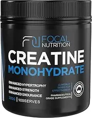 FOCAL NUTRITION 100% PURE CREATINE MONOHYDRATE 300G Pharmaceutical Grade