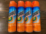 4x Shout Advanced Stain Lifting Grease Busting Foam 18oz. NEW Bundle