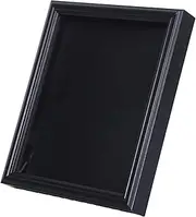 AKOOSY Black Front Flag Display Case for Burial Flag Glass Design for Veterans Compact Wall Mounted Holder for Lasting Memories