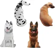 Portable Plush Dog Pillow 90cm 3D Simulation Pillow for Home Sofa Hotel Hound