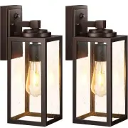 VIANIS 14.5" Outdoor Light Fixture, Oil Rubbed Bronze Dusk to Dawn Outdoor Li...