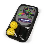 CHIMPS Sports Pickleball Paddle & Ball Set - Rad Animalz - 2 Player Starter Kit