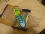 Asics Gel-Kayano Trainer H5E2Y Running Shoes US 5 NEW IN BOX BLUE-YELLOW