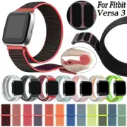For Fitbit Versa 3 / Versa Sense Replacement Nylon Fabric Sport Watch Band Strap