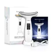 Ice Compress Neck Facial Lifting Device EMS Microcurrent LED Massager Skin Tightening Anti Wrinkles Skin Care Tools