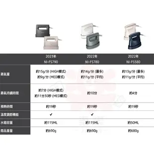 日本 國際牌 NI-FS790 蒸氣熨斗 除臭除菌 平燙掛燙 FS780 FS770 FS580 FS690 FS430