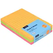 J.Burrows Stick-It Notes 101x152mm Assorted 3 Pack