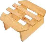 MOBUTOFU Bath Stool Adults Japanese Style Wooden Foot Rest Stool Step Stools for Adults Low Step Stool Decorative Stool for Bathroom and Spa