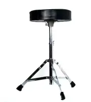 DP-001 Adjustable Drum Stool Drum Throne with Padded Seat, Black, ‎35 X 30 X 10
