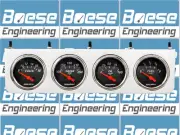 Billet Aluminum 4 Gauge Under Dash Instrument Panel w/ Auto Meter Designer Black