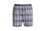 Mens Plaid Boxer Shorts Woven Cotton, Alpine Check