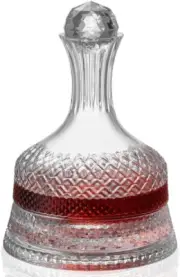 Spinning Wine Decanter, Red Wine Carafe Decanter with Globe Stopper Spinning Dec