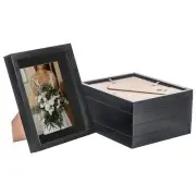 5x Black 8" x 10" 3D Box Photo Frames Black 5" x 7" Mount Craft Shadow Picture