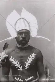 Australian Aboriginal Warrior Photo Print - 6" x 4"