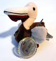 1998 Coca Cola Bottle Cap International Beanie - "Can Can" the Pelican - Cuba