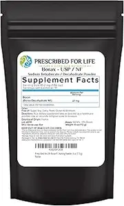Borax - Pure USP-NF Grade Sodium Borate 10 MOL Mineral Fine Powder 70-200 Mesh, 4 oz (113 g)
