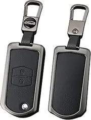 TECART Flip Key Car Key Case fit for Mazda 2 3 5 6 M2 M3 M5 M6 CX5 CX-7 CX9 RX8 MX5 MPV BT50 Demio Atenza Protective Key Case Cover Key Case Accessories Key Fob Holder Keyring 2 Buttons B Black