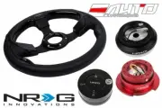 NRG 320mm Pilota Leather BK IN steering wheel 110H Hub Gen2.5 RD Release Lock LB