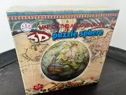 World Map Puzzle - Antique Globe 3D Jigsaw Sphere Sealed 212 Pieces Brand New