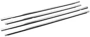 Car Door Window Seal Belt Molding Outside Weatherstrip Moulding Trim Compatible for VW Volkswagen Golf Sportsvan AM1 AN14Pcs/Set Chrome