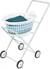 Laundry Trolley Deluxe Foldable Clothes Washing Basket Carrier Trolley Cart AUS.
