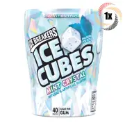 1x Bottle Ice Breakers Mint Crystal Ice Cubes | 40 Pieces Each | Sugar Free