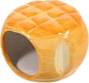 Happyyami Ceramic Sleeping Nest Indoor Hamster Stuff Animal Burger Hide Hamster Hide Hideouts Hamster Nest Hamster Home Guinea Pig Hideout Small Hamster Sleeping Bed Hamster Shelter Ceramics