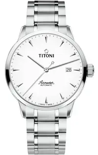 在飛比找樂天市場購物網優惠-TITONI 梅花錶 空中霸王系列 機械男腕錶(83733S
