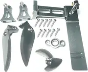 Upgrade All Metal Kit,Propeller,Rudder,Water Knife,Metal RC Boat Fixed Parts for UDI Arrow RC Boat Parts,Upgrades Kit for UDIRC Arrow 5 005 UDI005 UDI022 RC Boat Upgrades. (Silver)