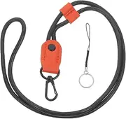 HOODANCOS Lanyard for Baggage Tag Name Tag PU Neck Strap for Office Travel Outdoor Use Practical Badge Holder Easy to Use