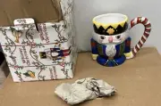 Vtg Whimsy Christmas Figural Tankard By Block Nutcraker Mug 10 ozs. NIB