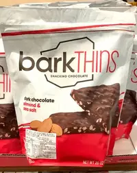 在飛比找Yahoo!奇摩拍賣優惠-Costco好市多 BarkTHINS 海鹽杏仁黑巧克力脆片