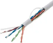 500ft Cat5e Solid 24AWG Cable UTP Cat5 Bulk Pull Box Network Copper Clad Aluminum Wire (UTP, Indoor, White)