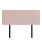 Linen Fabric Double Bed Deluxe Headboard Bedhead - Pale Pink