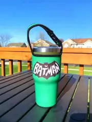 Batman Tumbler Holder for 30oz Yeti RTIC Polar Camel and 32oz Hydro Flask