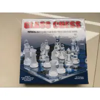在飛比找蝦皮購物優惠-玻璃水晶 西洋棋 透明 磨砂 國際棋盤