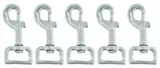1 inch Swivel Snap Hook- Square Eye Nickel Plated Zinc-Diecast for 1" webbing