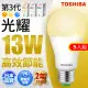 【TOSHIBA 東芝】光耀 13W LED燈泡5入組(白光/黃光/自然色)