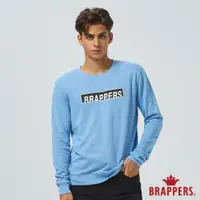 在飛比找蝦皮商城優惠-BRAPPERS 男款 經典方框logo印花T恤-天空藍