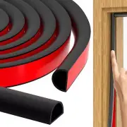 23ft Weather Stripping Door Window Seal Soundproofing D Shape Weatherstripping
