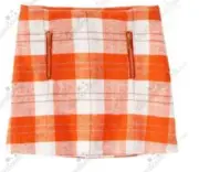 Gymboree Right Meow Orange Plaid Lined Skirt Girls 6 New NWT