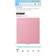 Amazon Kindle Scribe Fabric Folio Cover with Magnetic Attach in Rose (pink)