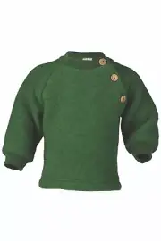 ENGEL Sweater 100% MERINO WOOL baby newborn organic fleece raglan shirt buttons
