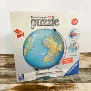 [NEW SEALED] Ravensburger 3D The Earth World Globe Puzzle 540 Pieces With Stand