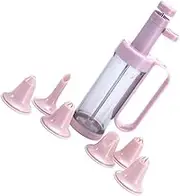 ELAYARD 1 Set Cookie Decorating Kit with Ergonomic Handle Piping Nozzles for Biscuits and Pastries Easy to Use and Clean Baking Tool for Random Color