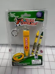 Worlds Coolest Crayola Crayons W/ Keychain Carrying Box Kids Novelty Gift #547