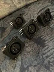 4 x NEW Radial replacement XLRs for OX8 microphone splitter.